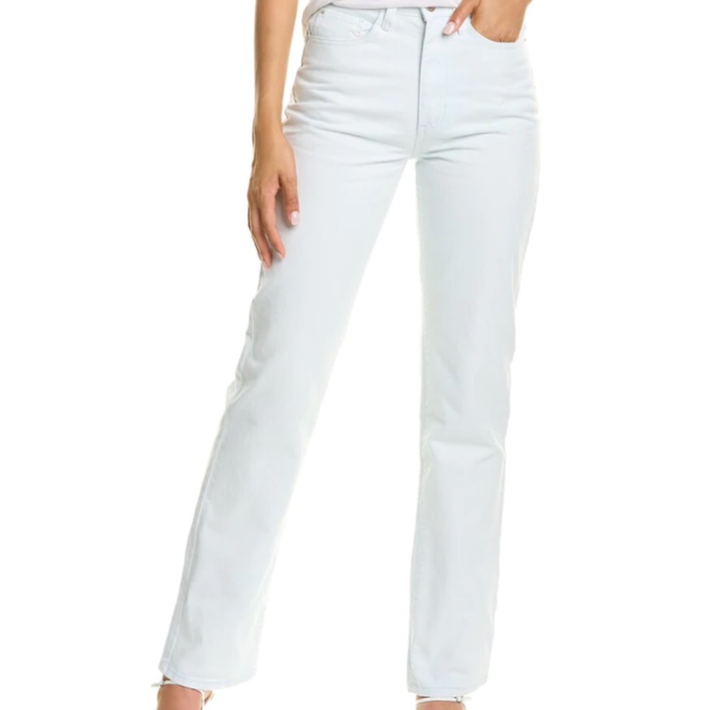 WeWoreWhat Kick Flare Stretch Denim Jeans Ultra Bleach - size 25